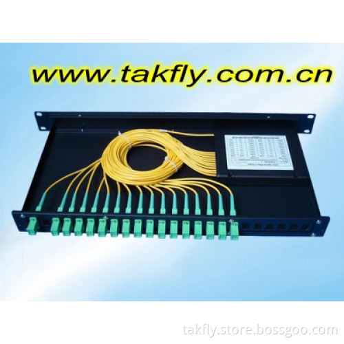 FTTH 19" Rack Mount PLC 1*7 Splitter